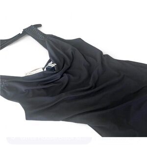 NWT White House Black Market  Black cowl neck sleeveless top
